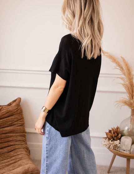 Yuna Black - T-Shirt - ellemilla