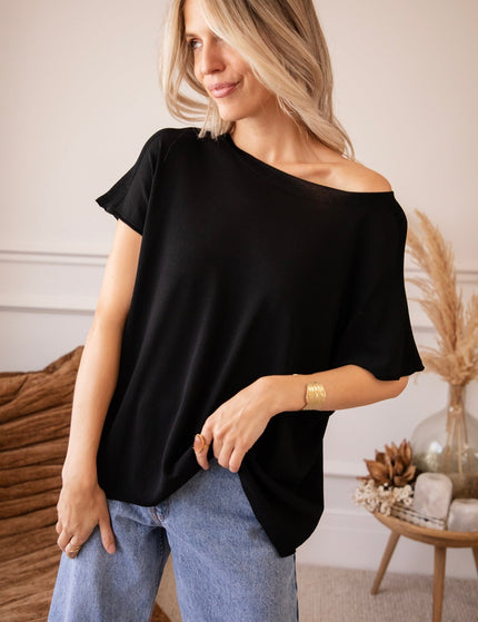 Yuna Black - T-Shirt - ellemilla
