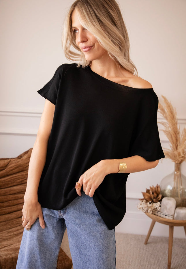 Yuna Black - T-Shirt - ellemilla