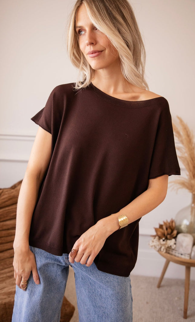Yuna Choco - T-Shirt - ellemilla