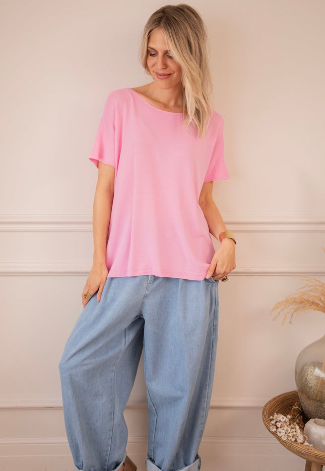Yuna Sweet Pink - T-Shirt - ellemilla