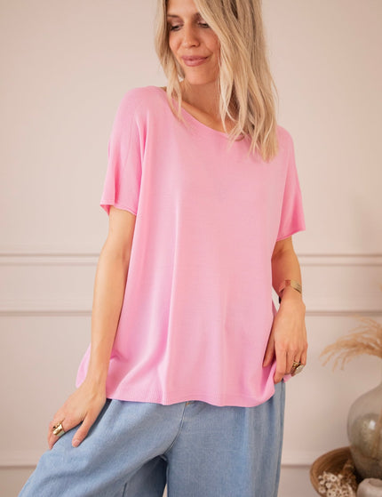 Yuna Sweet Pink - T-Shirt - ellemilla