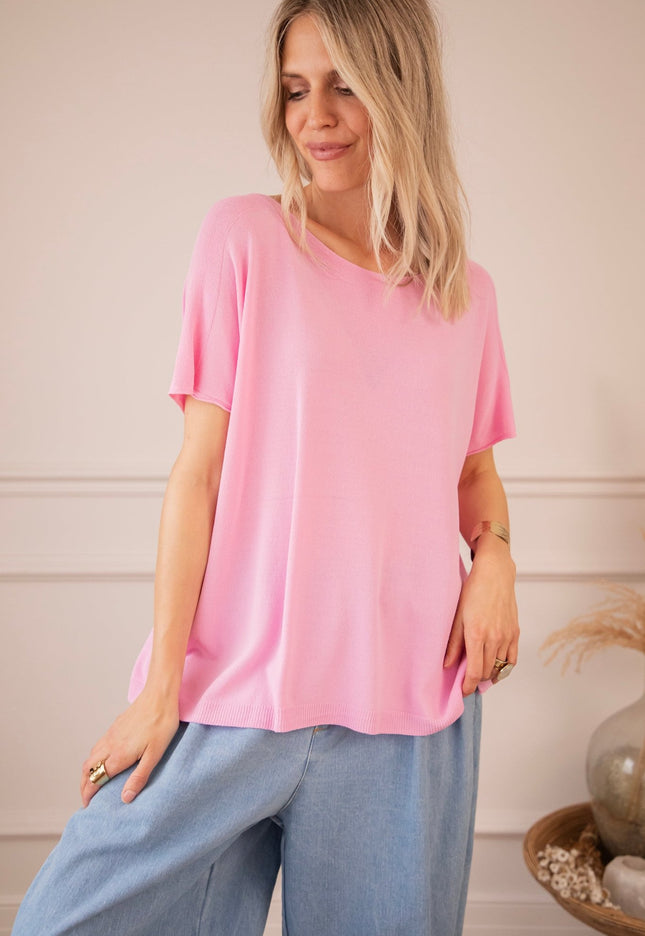 Yuna Sweet Pink - T-Shirt - ellemilla