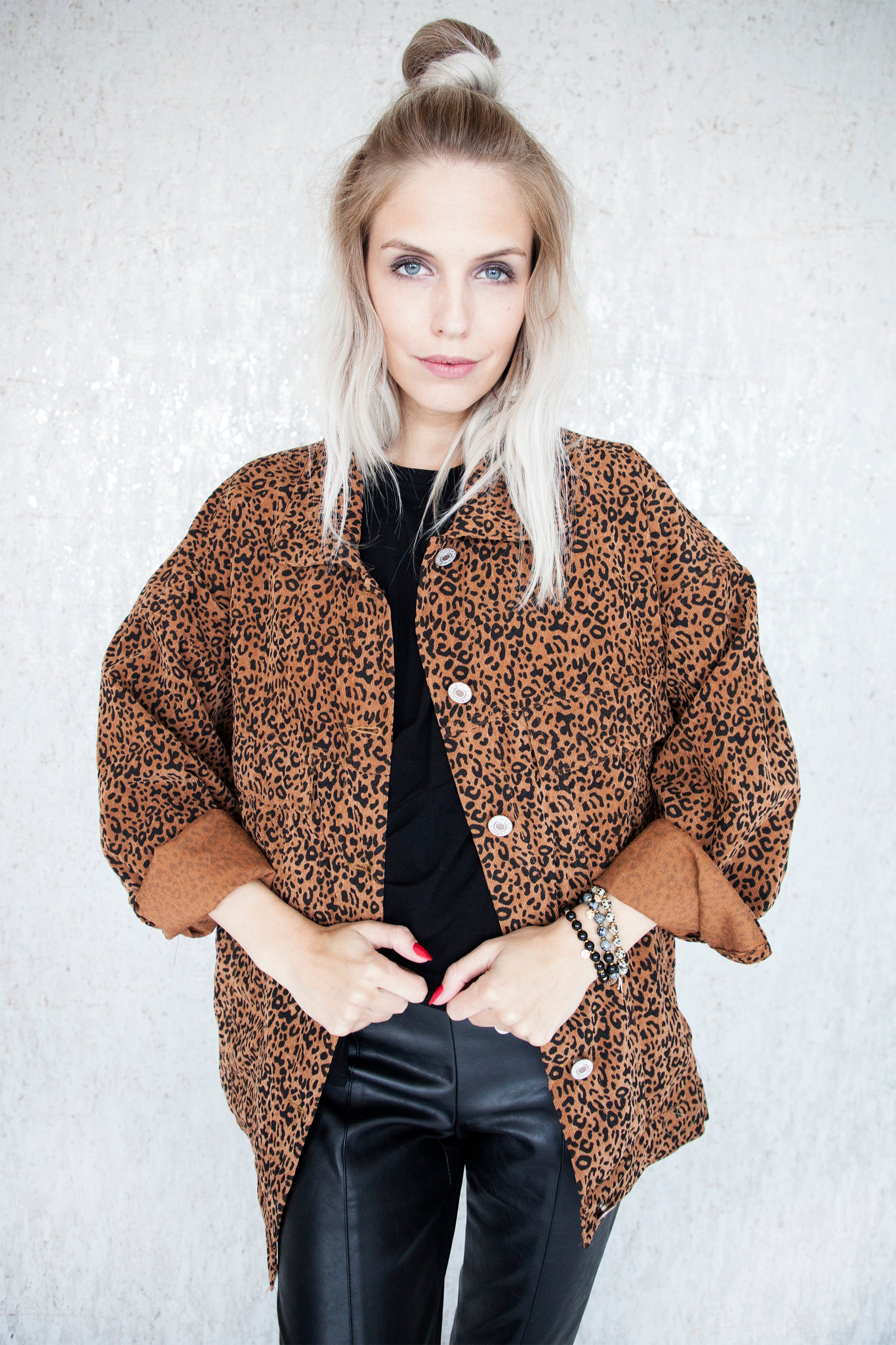 Audrey leopard jacket - Black/brown main image 0